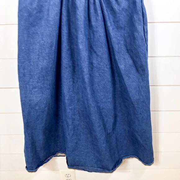 Urban Outfitters Danny Plunging Button Down Denim Overall Dress, EUC, Size XL - Picture 9 of 11